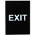 Winco SGN-805 8-1/2"W x 11-1/2"H Black Informational Sign