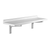 Cambro CSWS1836SK480 Camshelving Shelf Wall-Mounted Solid 36"W Polypropylene 2" Molded Backsplash Speckled Gray