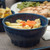 Dinex DX9300B50 Tropez 9 oz Dark Blue High-Temp Convection/Thermalization Ware Bowl