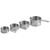 Vollrath 47119 Stainless Steel 4-Piece Measuring Cup Set