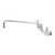 T&S Brass B-0230-02 Faucet 8" OC wall mount base 1/2"NPT female inlets 18" swivel nozzle 2.2 GPM aerator