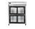 Continental Refrigerator 2RESNSASGDHD 57" W Two-Section Glass Door Reach-In Extra-Wide Refrigerator