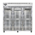 Continental Refrigerator 3RNGDHD 78" W Three-Section Reach-In Refrigerator