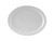 Tuxton CLH-114 Porcelain Porcelain White Oval Platter (1 Dozen)