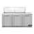 Continental Refrigerator D72N24M-FB 72" W Three-Section Three Door Designer Line Mighty Top Sandwich Unit