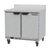 Beverage Air WTR36AHC-FIP 36"W Two-Section Two Door Worktop Refrigerator Backsplash