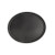 CAC China FGTO-2722BK 27" L x 22" W Fiberglass Black Oval Tray