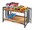 Cal-Mil 1722 23"W x 13"D x 15"H Black Steel Mission Merchandiser Frame