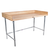 John Boos DNB15 Baker's Top 72"W x 36"D x 39-1/4"H 1-3/4" thick Top with 4" Coved Riser on Back & Both Ends Work Table