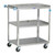 Lakeside 322 300 Lbs. Stainless Steel Open 3 Shelves Utility Cart