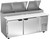 Beverage Air DP72HC 72" W Two-Section Two Door Two Door Pizza Top Refrigerated Counter