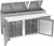Beverage Air DP72HC 72" W Two-Section Two Door Two Door Pizza Top Refrigerated Counter