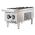 Winco NGHP-2 12" Natural Gas Countertop Hotplate - 50,000 BTU