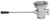Fisher 24090 Stainless Steel Flat Strainer Twist Waste Standard Valve