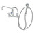 T&S Brass B-0175-CR Spray Assembly wall mount mixing faucet with 8"