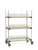 Metro MAX4-PR48VX2 Metromax 4 Mobile Drying Rack Unit 48"W 3-Tier
