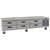 Delfield F2999CP 99-1/4"W Three-Section Six Drawer Refrigerated Low-Profile Equipment Stand