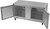 Beverage Air UCF60AHC 60"W Two-Section Stainless Steel Door Undercounter Freezer