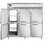 Continental Refrigerator D3RRFNPTHD 78" W Three-Section Solid Door Pass-Thru Designer Line Refrigerator/Freezer