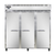 Continental Refrigerator 3RN 78" W Three-Section Solid Door Reach-In Refrigerator