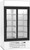 Beverage Air MMR38HC-1-W 43.5" W Two-Section Glass Door MarketMax Refrigerated Merchandiser