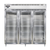 Continental Refrigerator D3RNGD 78" W Three-Section Glass Door Reach-In Designer Line Refrigerator