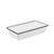 American Metalcraft MRW815 144 Oz. Plastic White Rectangular Endurance Bowl