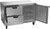 Beverage Air UCRD48AHC-2 48"W Two-Section Reach-In Undercounter Refrigerator