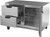 Beverage Air UCRD48AHC-2 48"W Two-Section Reach-In Undercounter Refrigerator