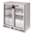 Infrico USA IMD-ERV25IIGD 35.5" W Stainless Steel Glass Door Refrigerated Back Bar Cooler - 115 Volts