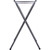 Carlisle C3625T38 19" W x 16" D x 36" H Black Folding Tray Stand