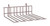 Metro IWA-12K4 Smartwall Large Utensil Holder 10-3/8"W Metroseal Gray Epoxy-Coated Corrosion-Resistant Finish