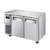Turbo Air JUR-48S-N6 47.25"W Two-Section Stainless Steel Door Reach-In J Series Side Mount Undercounter Refrigerator