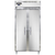 Continental Refrigerator D2RSESN 36.25" W Two-Section Stainless Steel Door Reach-In Designer Slim Line Refrigerator