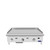 Atosa ATTG-36 36" W Stainless Steel Liquid Propane Countertop CookRite Heavy Duty Griddle - 75,000 BTU