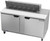Beverage Air SPE60HC-12 60" W Two-Section Two Door Sandwich Top Refrigerated Counter