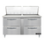 Continental Refrigerator D60N24M-D 60" W Two-Section Four Drawer Designer Line Mighty Top Sandwich Unit