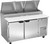 Beverage Air DP60HC 60" W Two-Section Two Door Two Door Pizza Top Refrigerated Counter