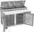 Beverage Air DP60HC 60" W Two-Section Two Door Two Door Pizza Top Refrigerated Counter