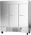 Beverage Air HBR72HC-1 75" W Three-Section Solid Door Reach-In Horizon Series Refrigerator