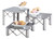 Cal-Mil 3417-5 10"W x 10"D x 5"H Square Metal Industrial Riser