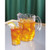 Cambro LT12152 12 Oz. Clear SAN Plastic Hammered Texture Laguna Tumbler