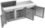 Beverage Air SPE72HC-08 72" W Three-Section Three Door Sandwich Top Refrigerated Counter