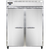 Continental Refrigerator 2RENSA 57" W Two-Section Solid Door Reach-In Extra-Wide Refrigerator