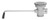 Fisher 24104 1 1/2" Drain Outlet Flat Strainer Stainless Steel Twist Waste Standard Valve with Overflow Outlet