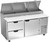 Beverage Air DPD67HC-2 67" W Two-Section One Door One Door Pizza Top Refrigerated Counter
