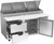 Beverage Air DPD67HC-2 67" W Two-Section One Door One Door Pizza Top Refrigerated Counter