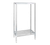 Channel ED2460-2 Lifetime Tough Dunnage Shelving Unit Tubular 60"W 2200 Lbs. Capacity Welded Aluminum Construction