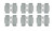 Metro 9184Z ADDitional Tabs For Solid Shelf 6 Per Bag