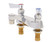 Fisher 1744 1/2" Inlets 4" OC Deck Mount with Rigid Spout Faucet